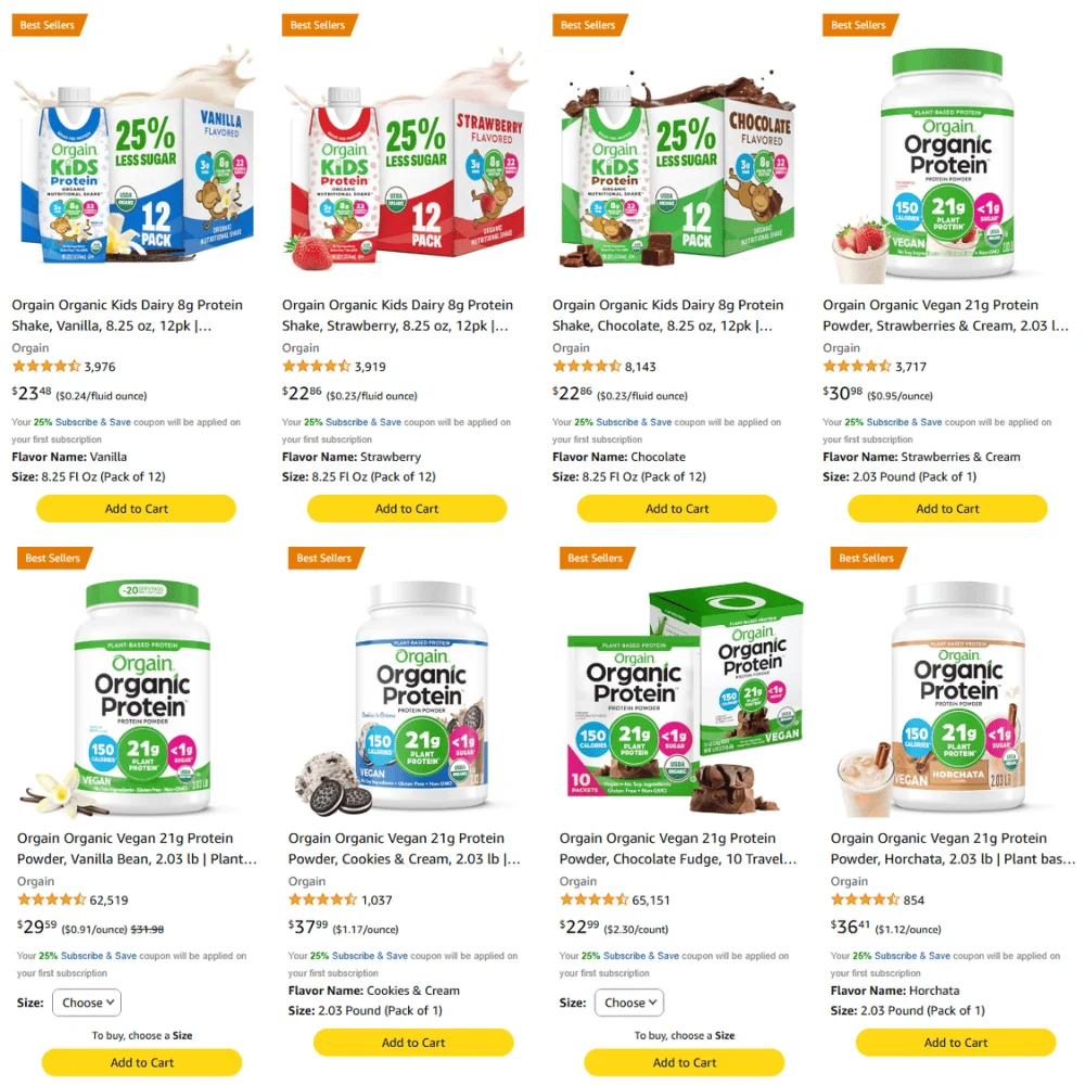 Orgain Organic Protein Powder Deal: Save 61% at Amazon