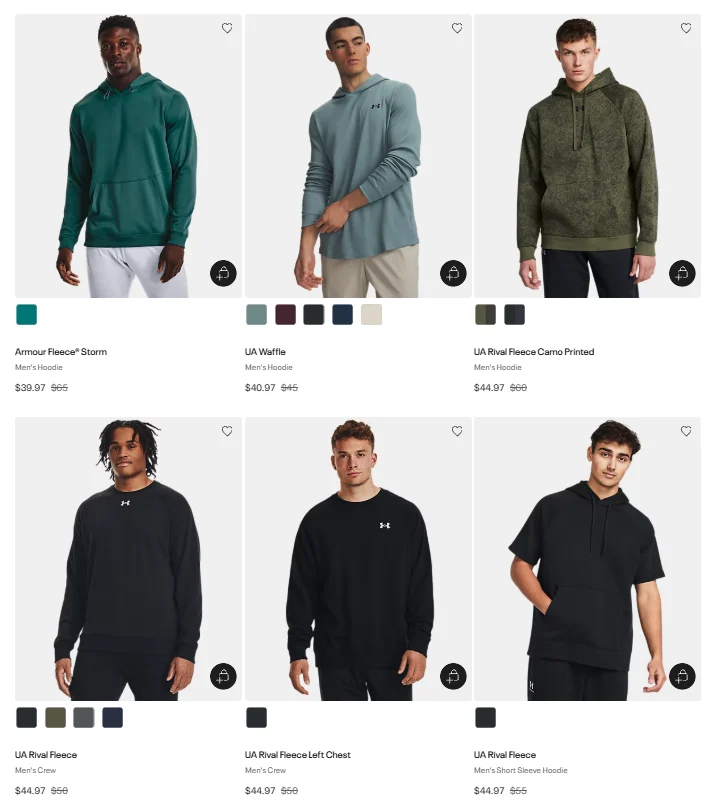 Men’s Hoodies and Fleeces Deal: Save $43 at Under Armour