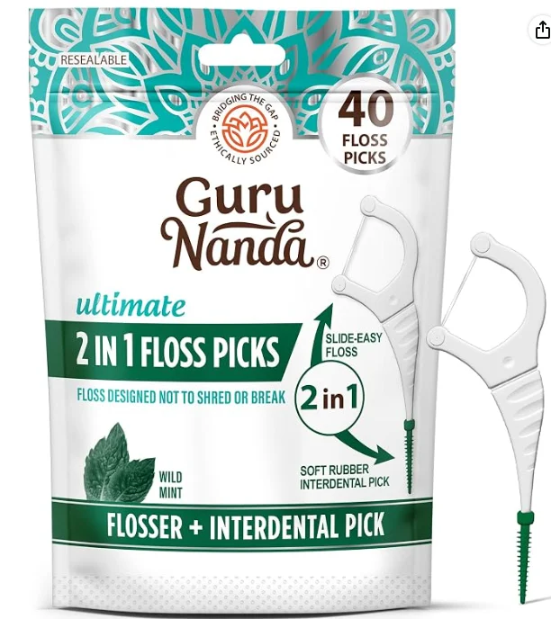 GuruNanda Dental Floss Picks Deal: Save 25%