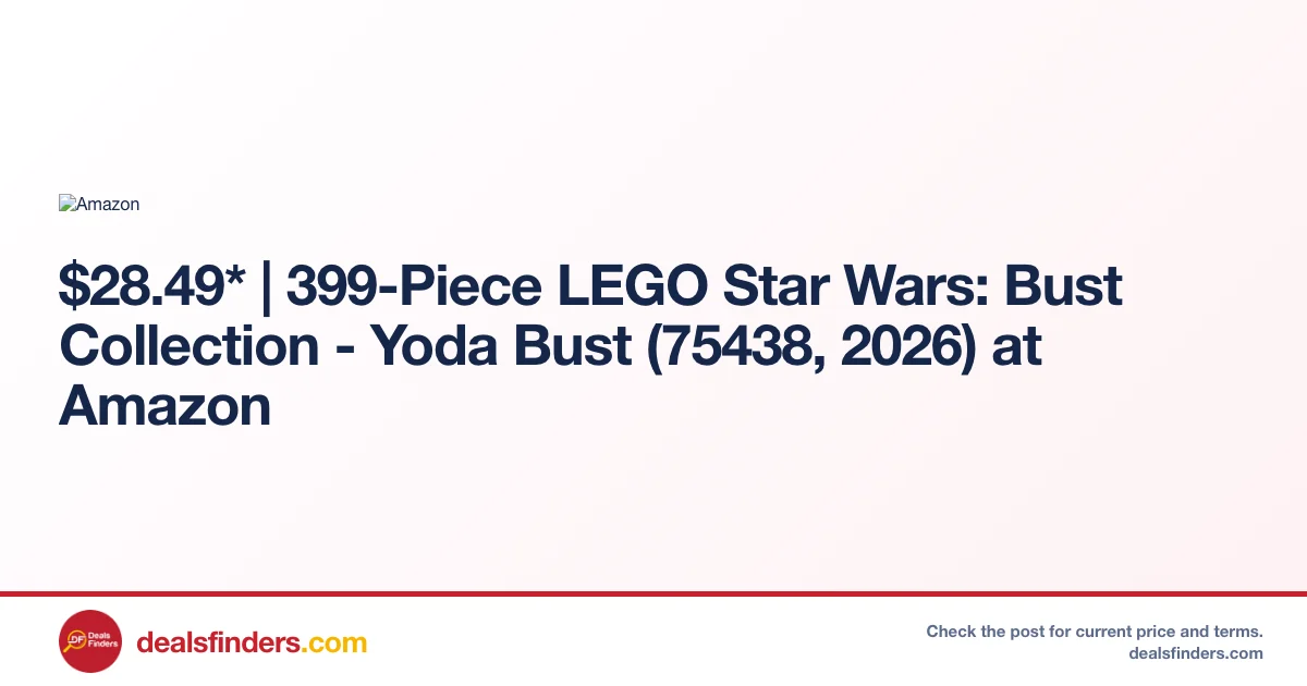 LEGO Star Wars Yoda Bust Set 75438 Just $28.xx at Amazon