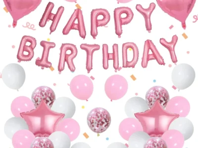pink party decors