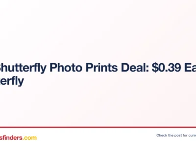 Shutterfly deal card
