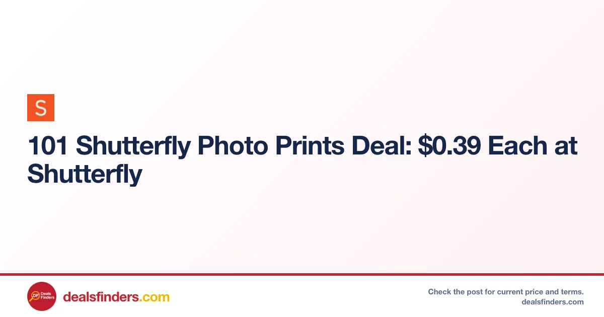 101 Shutterfly Photo Prints Deal: $0.39 Each at Shutterfly