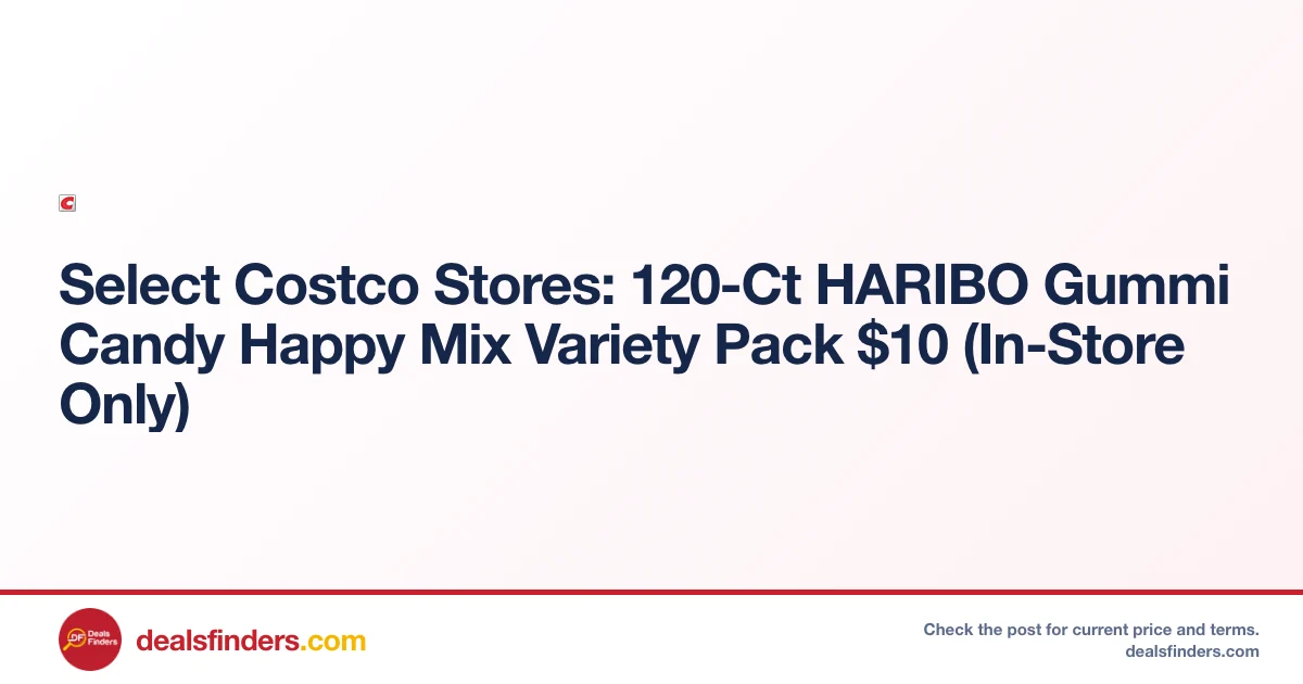 HARIBO 120-Count Gummi Variety Pack Just $10 at Costco