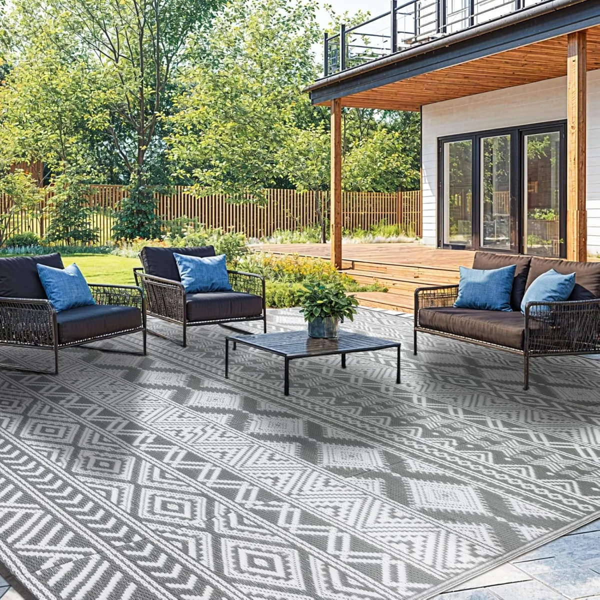 Waterproof Outdoor Rug 8×10 Only $69.xx at Amazon