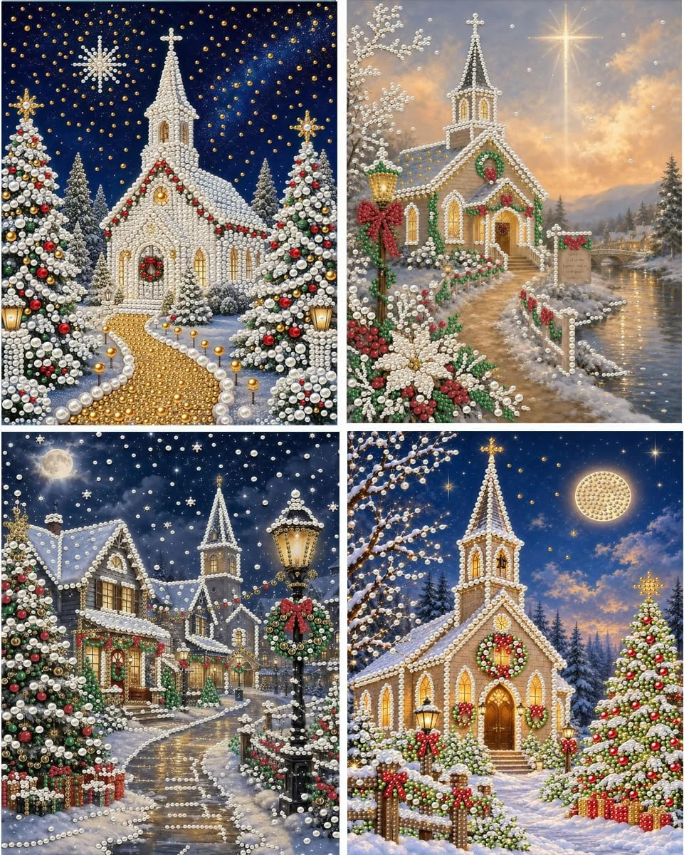 Amshem 4 Packs Christmas Pearl Art Kits Only $29.xx at Amazon