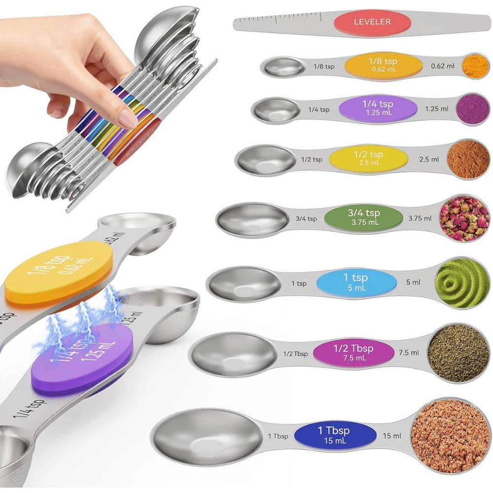 Magnetic Measuring Spoons Set Deal: Save $13.xx at Amazon
