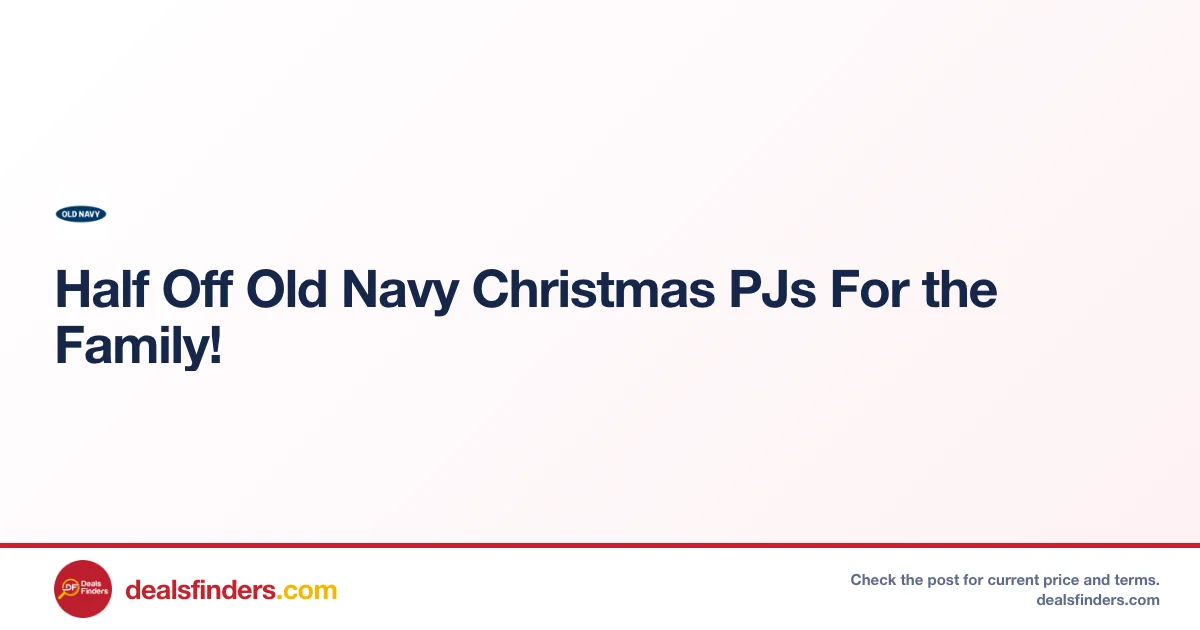 Half Off Old Navy Christmas PJs for the Family at Oldnavy