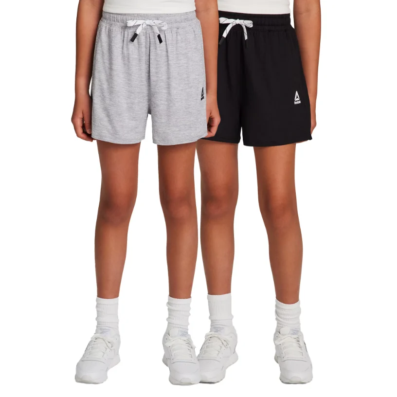 Reebok Girl’s Athletic Balance Gym Short 2-Pack Deal: Save $13.63 at Walmart