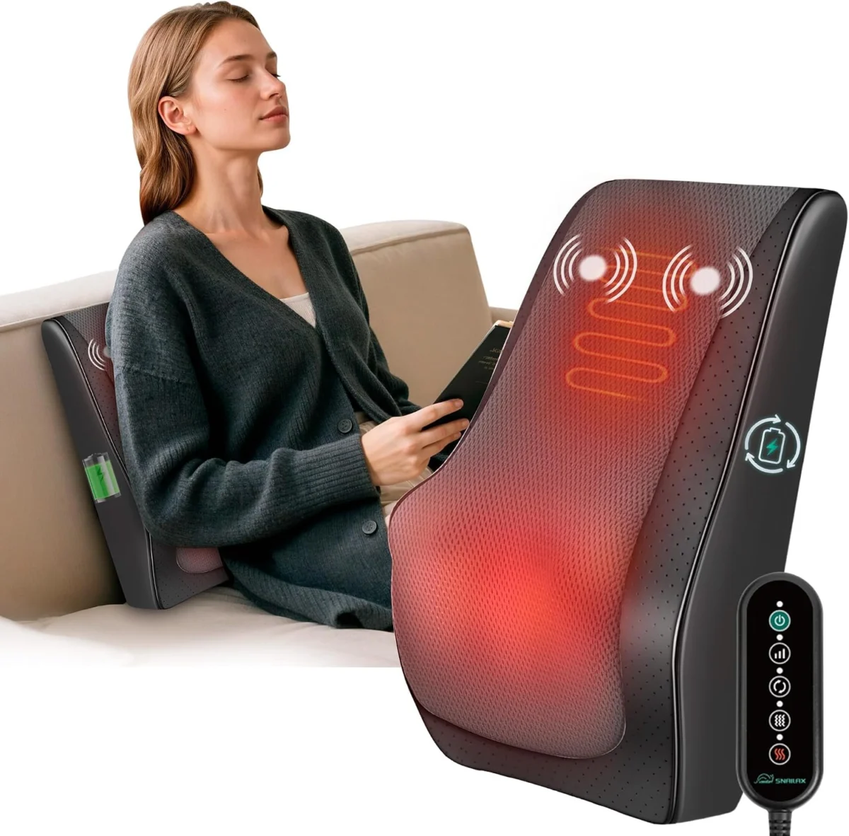 Snailax Shiatsu Back Massager Only $56.xx (Reg. $90) at Amazon