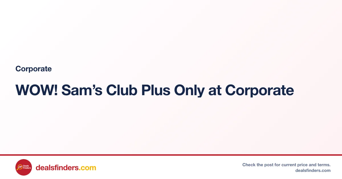 Corporate deal card