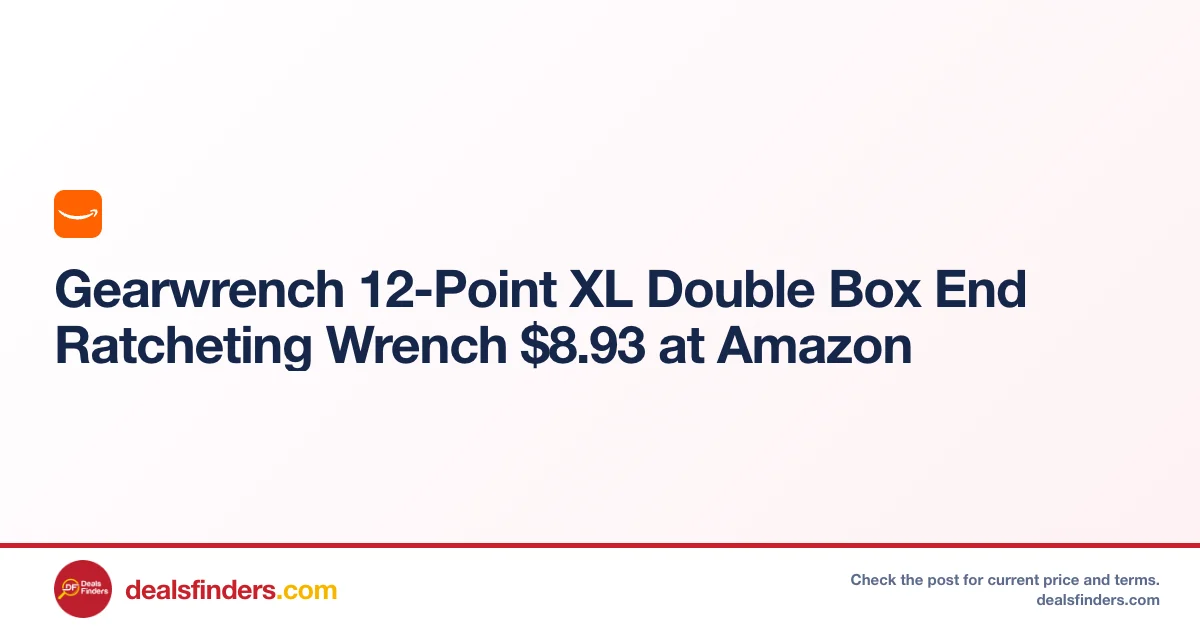 Gearwrench 12-Point XL Double Box Only $8.xx (Reg. $21) at Amazon