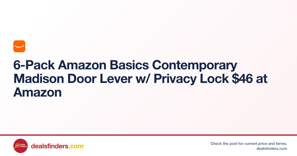 Amazon Basics Door Lever Only $46.xx at Amazon