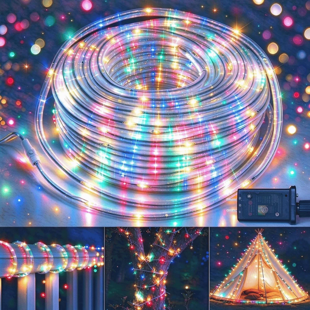 50ft 150 LED Rope Lights Deal: Save $11.xx at Amazon
