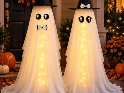 2-Pack HOMELEX 59″ Lighted Bride and Groom Ghost Decorations $12.xx at Amazon