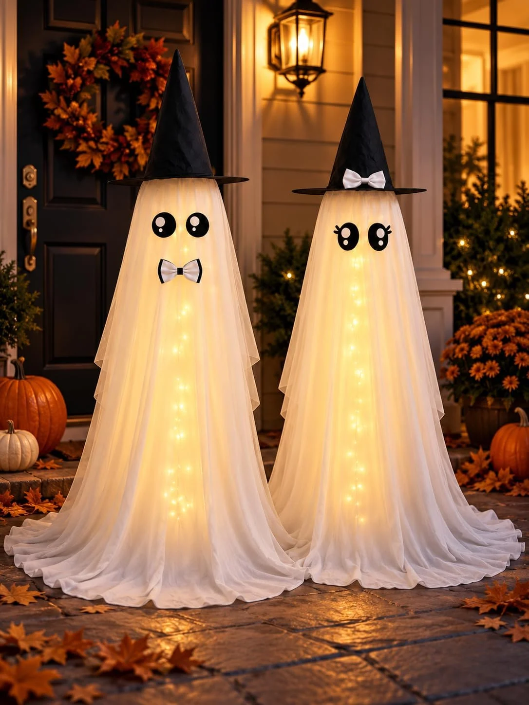 2-Pack HOMELEX 59″ Lighted Bride and Groom Ghost Only $12.xx at Amazon