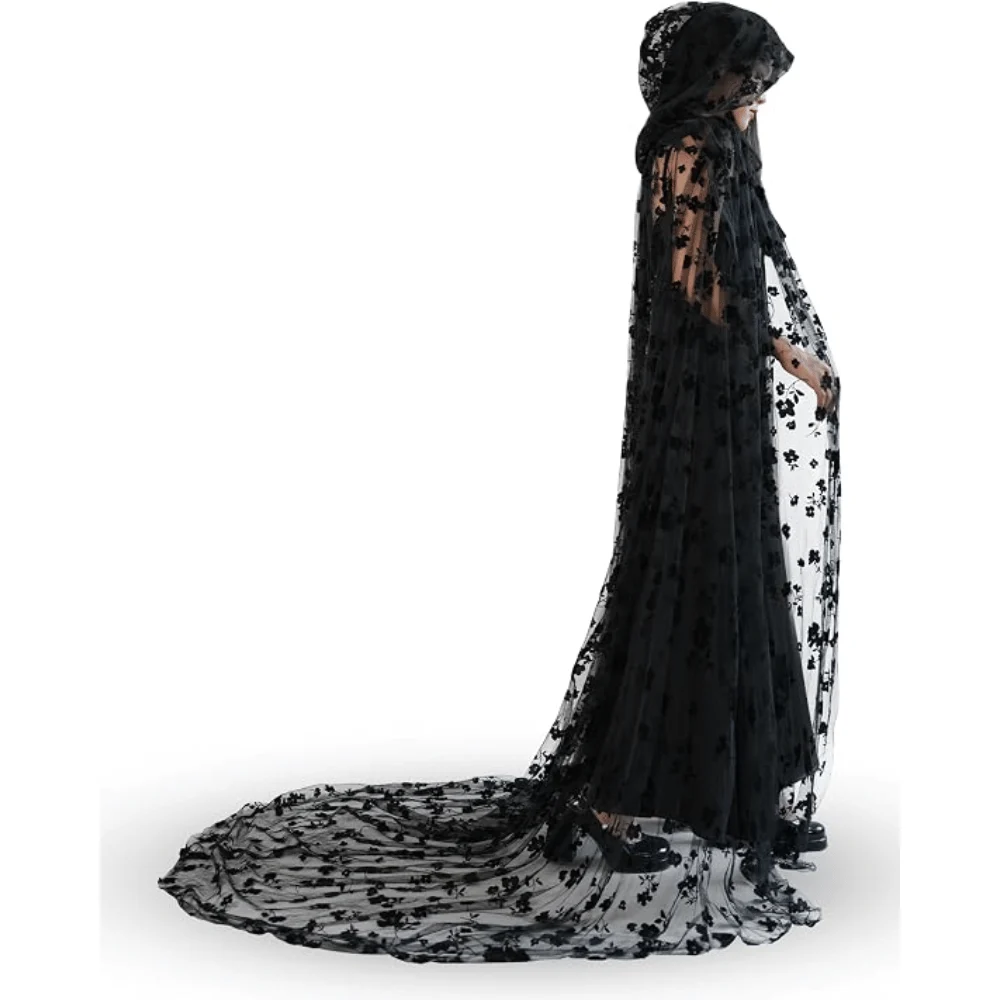 Black Lace Floral Tulle Cape Deal: Save $15 Now at Amazon