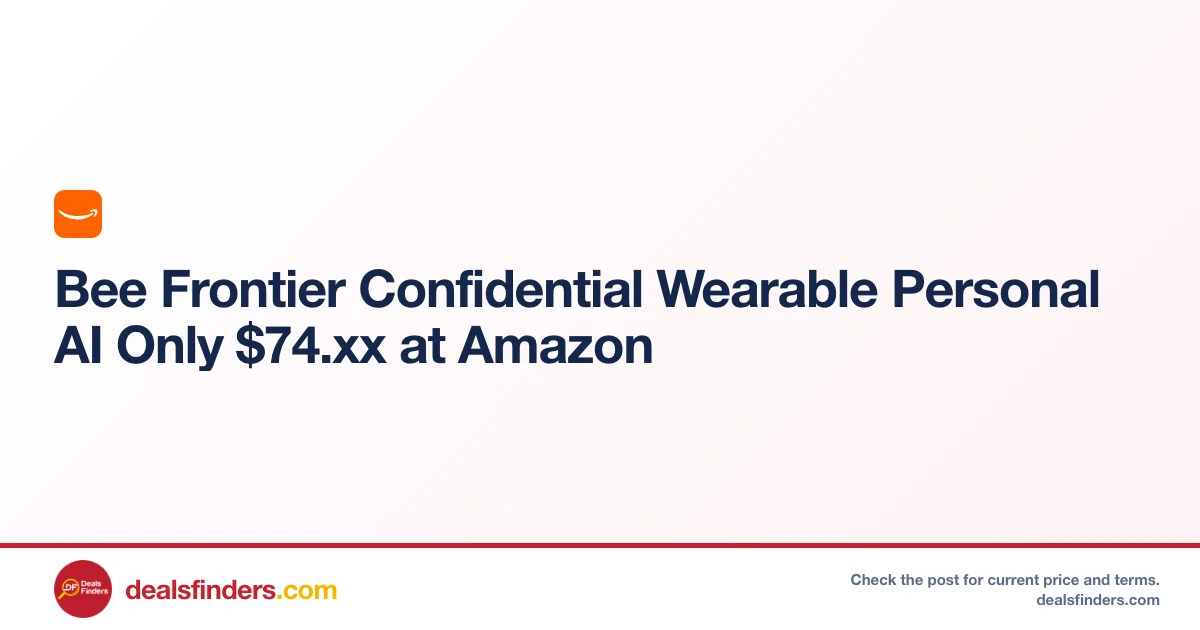 Bee Frontier Confidential Wearable Personal AI Only $74.xx at Amazon