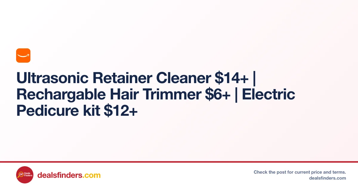 Ultrasonic Retainer Cleaner Only $14.xx (Reg. $27) at Amazon