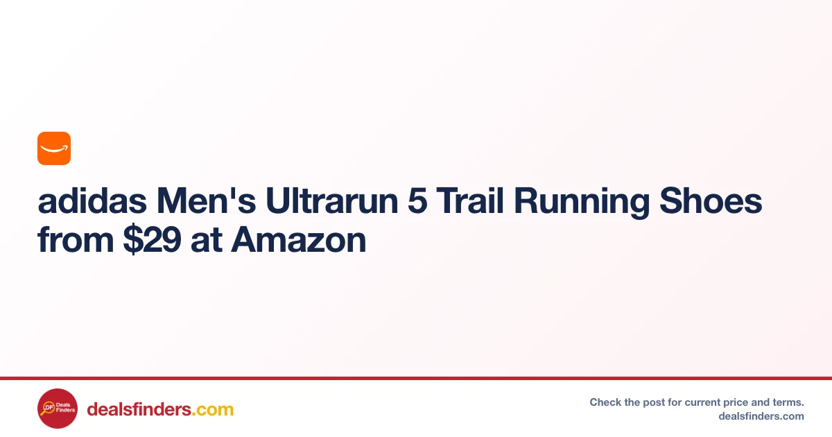 adidas Men’s Ultrarun 5 Trail Only $45.xx (Reg. $64) at Amazon