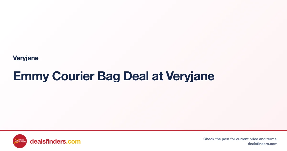 Emmy Courier Bag Deal at Veryjane