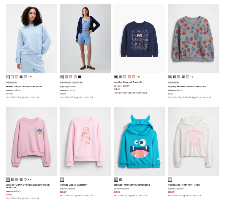 Hoodies & Sweatshirts Deal: Save $21.75 at Gap