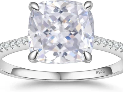 BAGUTTA PAVONE 1.5CT CZ Cushion Cut Engagement Rings for Women just $17.xx at Amazon