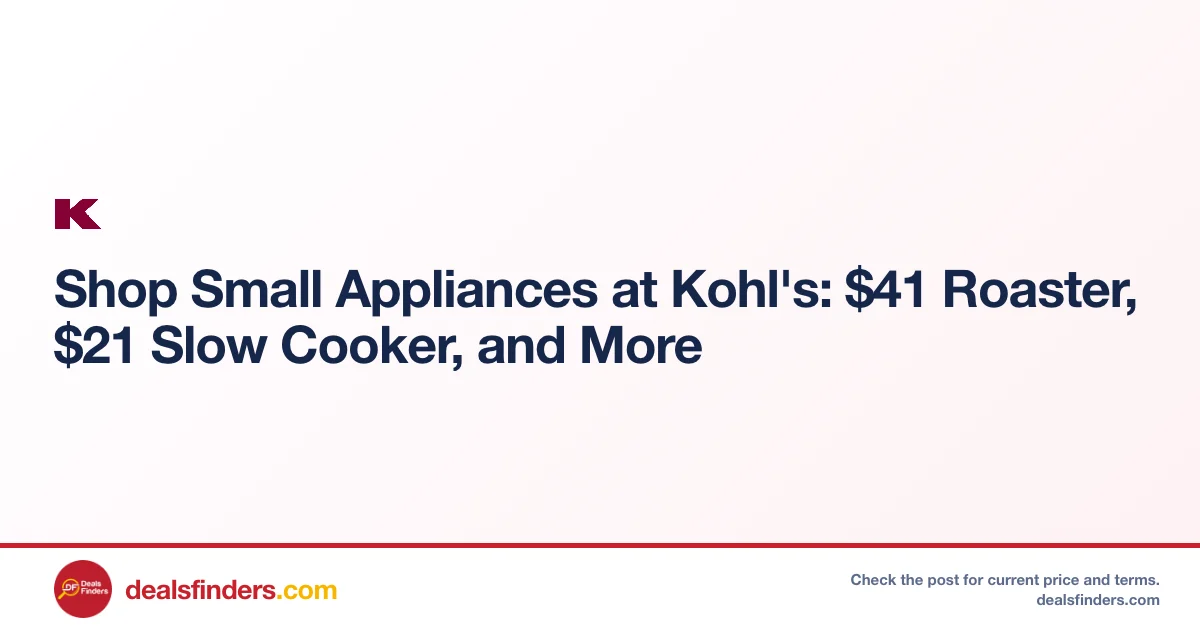Roaster Only $41 at Kohl’s