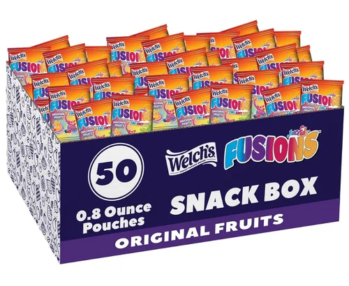 Welch’s Fusions Fruit Snacks Sale 50-Count for $10.xx (Reg $20)