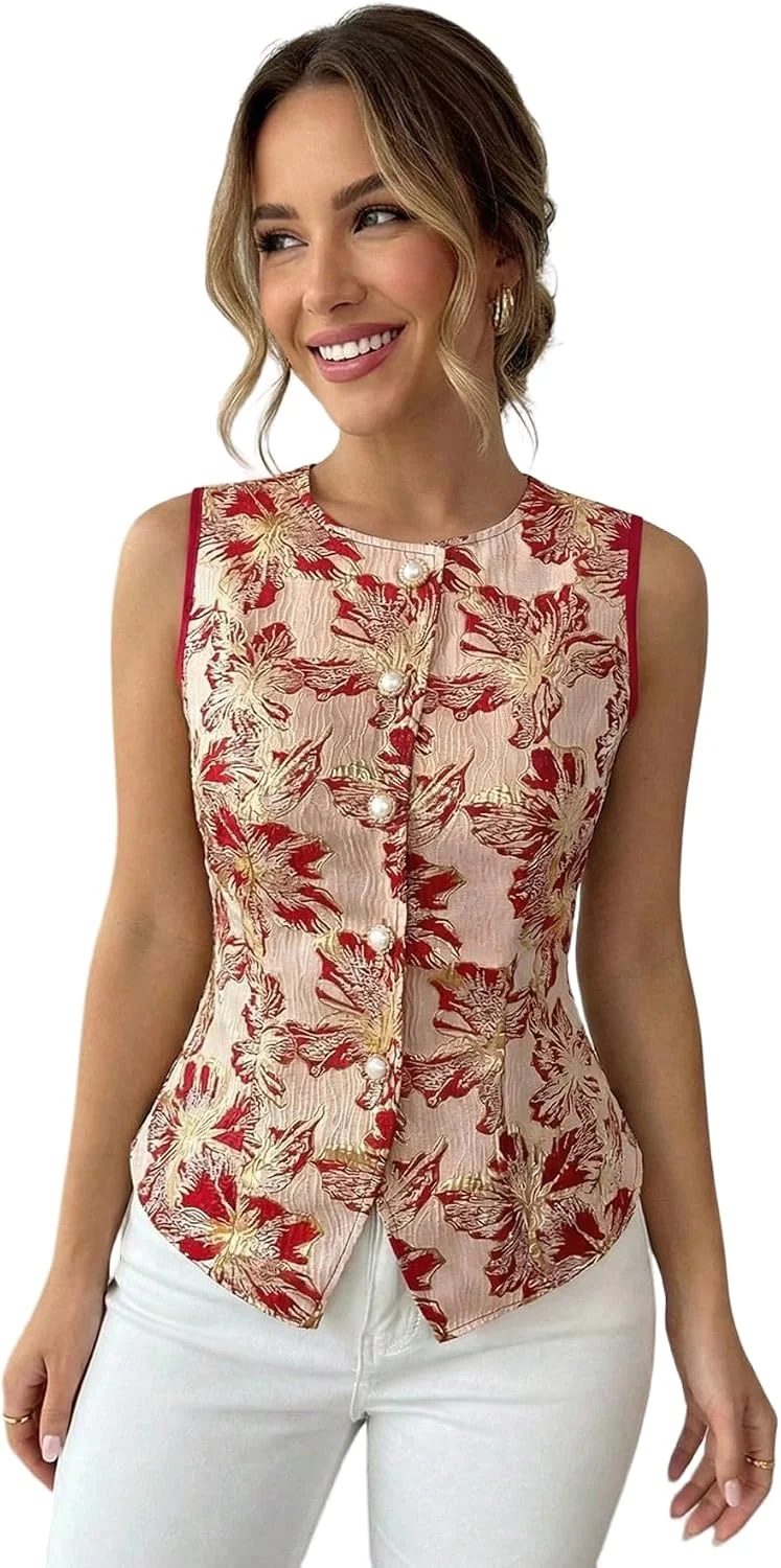 Women’s Vintage Floral Vest Top Only $9.xx (Reg. $40) at Amazon