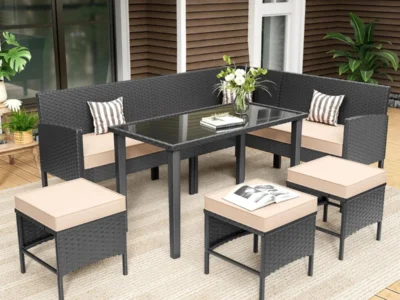Amazon :7-Piece Otair Rattan Outdoor All-Weather Patio Furniture Set $299.xx + Free Shipping. #Ad