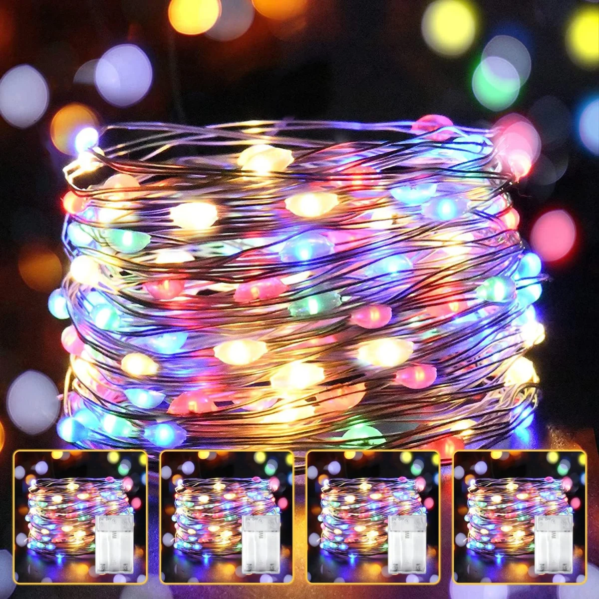 HOBAYS 4-Pack 20′ Fairy String Lights Only $7.xx at Amazon