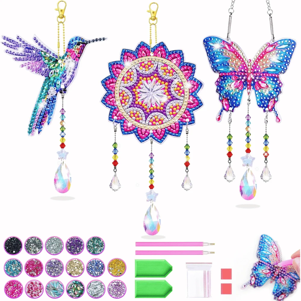 3 PCS DIY Gem Art Suncatchers Deal at Amazon