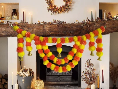 Diwali Marigold Halloween Day Of Dead Door Curtain Wedding Marigold Holiday Decor Spooky Marigold Curtain For Worship And Party D0d46b69 Aa42 418d 98e1 97192257d012.c0ace42d34d5f9a86efff686a98b3b99