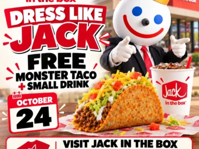 Jack in the Box: Free Monster Taco + Small Drink on October 24