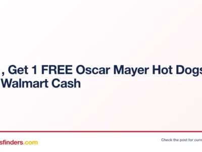Buy 1, Get 1 FREE Oscar Mayer Hot Dogs After Walmart Cash