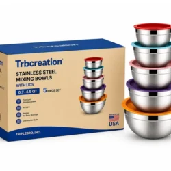 Set of 5 Stainless Steel Nesting Bowls ONLY $15.50 at Walmart