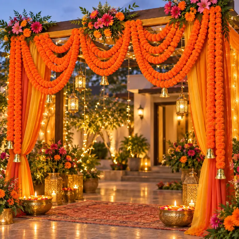 Gamexcel 20 Pack Marigold Garland Save $10.30 at Walmart