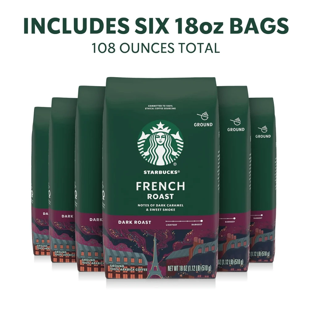 Starbucks Ground Coffee French Roast Deal: Save $53.xx at Amazon