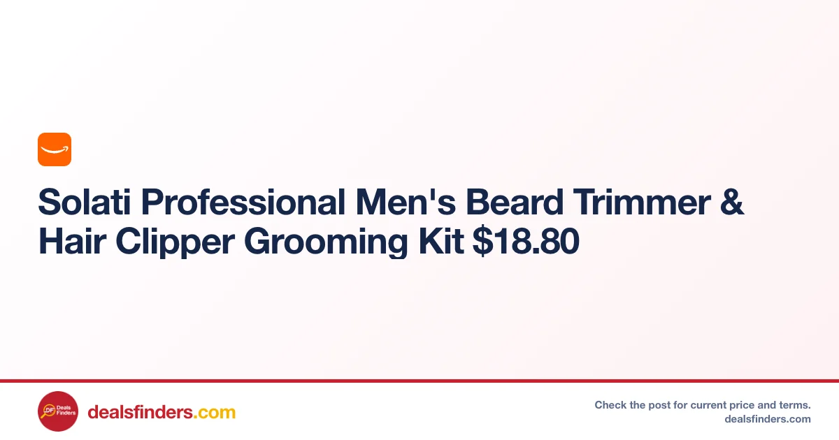 Solati Professional Men’s Beard Only $18.xx (Reg. $33) at Amazon
