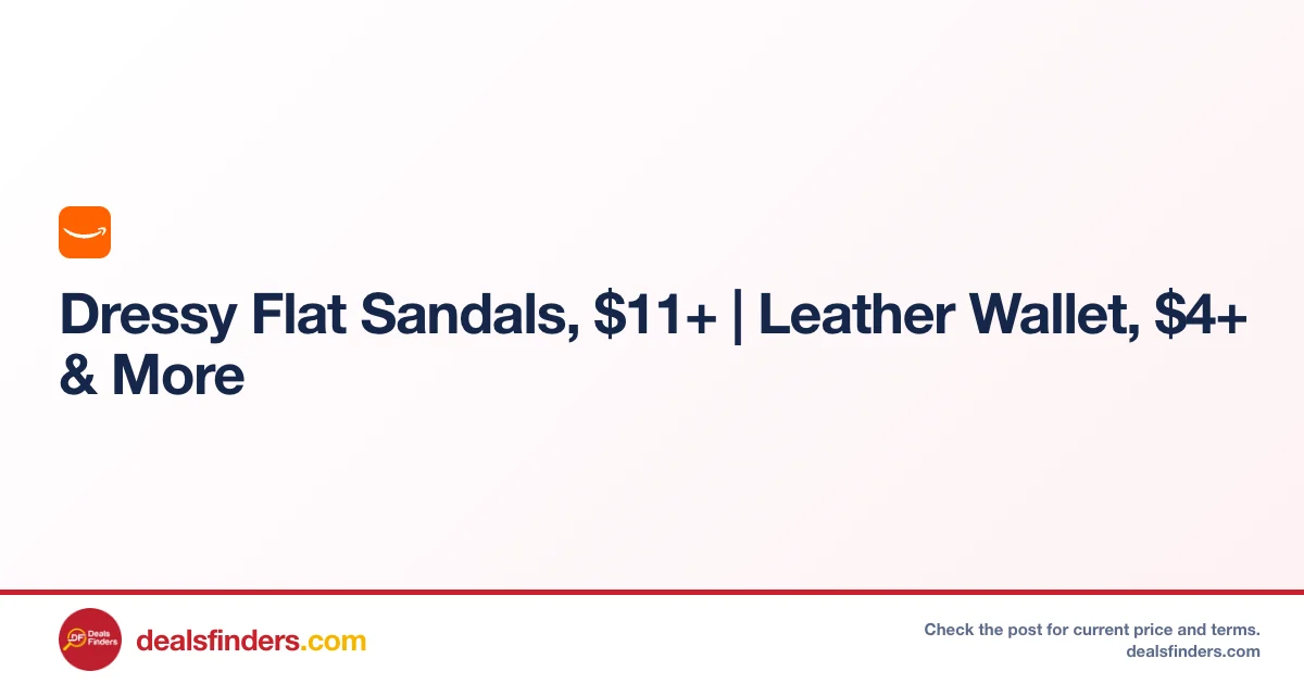 Dressy Flat Sandals Only $11.xx at Amazon