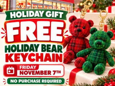 Target: Free Holiday Bear Keychain on November 7