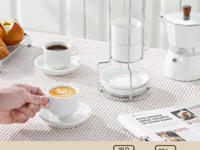 Porcelain Espresso Cups Set of 4 Deal: Save 60%