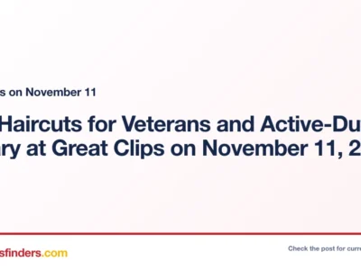 Free Haircuts for Veterans and Active-Duty Military at Great Clips on November 11, 2026
