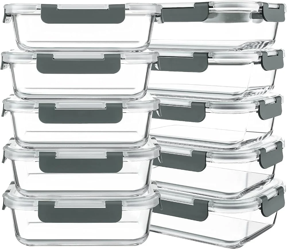 KOMUEE 10 Packs 30 oz Glass Meal Only $41.xx (Reg. $47) at Amazon