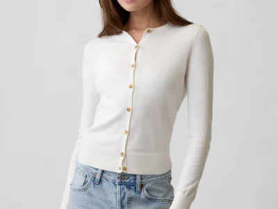 100% Cotton Crewneck Cardigan Only $7.64 (Reg. $50) at Gap