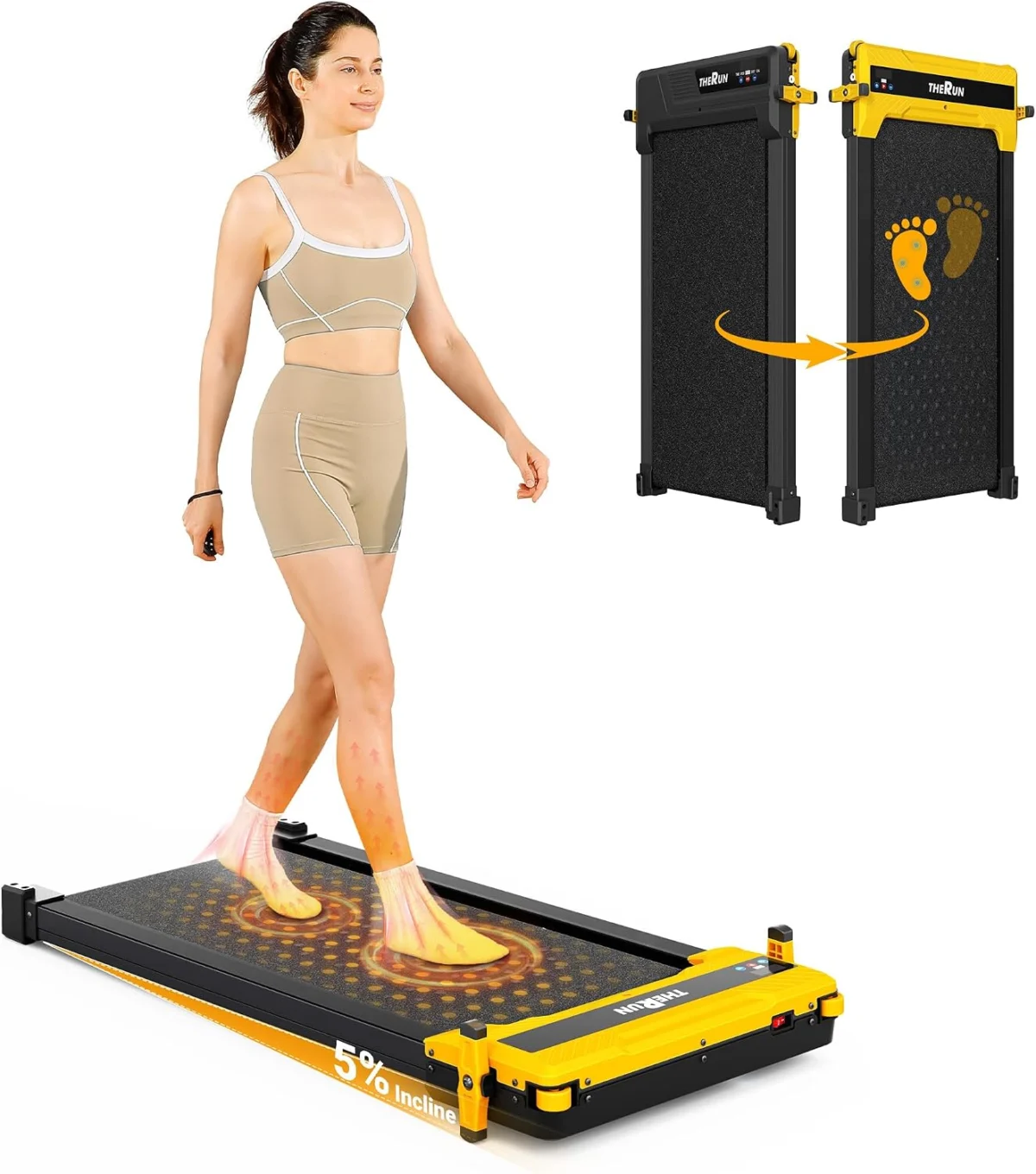 THERUN Dual‑Sided Walking Pad $90.xx (Reg. $180) at Amazon