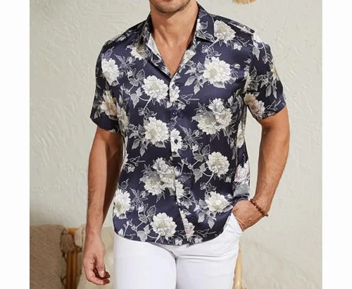 Men’s Hawaiian Floral Button-Down Shirt Deal: Save $18