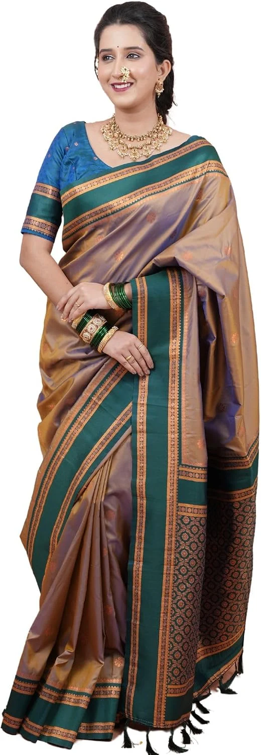 Women’s Kanjivaram Soft Silk Saree Only $69.xx at Amazon