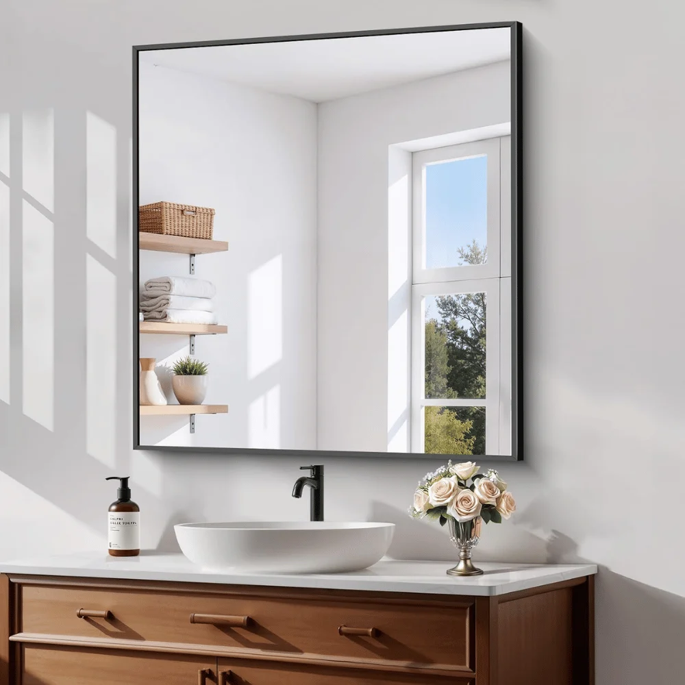 Koonmi Metal Framed Wall Mirror Deal: Save $31.xx at Amazon